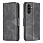 Custodia per telefono in pelle tinta unita con texture effetto pelle di agnello., For Galaxy S26 FE 5G, For Samsung Galaxy S26 Ultra 5G, For Samsung Galaxy S26 5G, For Samsung Galaxy S25 FE 5G
