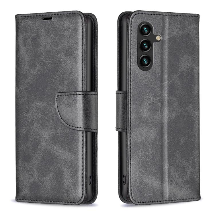 Custodia per telefono in pelle tinta unita con texture effetto pelle di agnello., For Galaxy S26 FE 5G, For Samsung Galaxy S26 Ultra 5G, For Samsung Galaxy S26 5G, For Samsung Galaxy S25 FE 5G