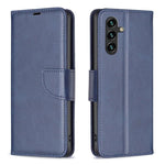 Custodia per telefono in pelle tinta unita con texture effetto pelle di agnello., For Galaxy S26 FE 5G, For Samsung Galaxy S26 Ultra 5G, For Samsung Galaxy S26 5G, For Samsung Galaxy S25 FE 5G