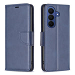 Custodia per telefono in pelle tinta unita con texture effetto pelle di agnello., For Galaxy S26 FE 5G, For Samsung Galaxy S26 Ultra 5G, For Samsung Galaxy S26 5G, For Samsung Galaxy S25 FE 5G