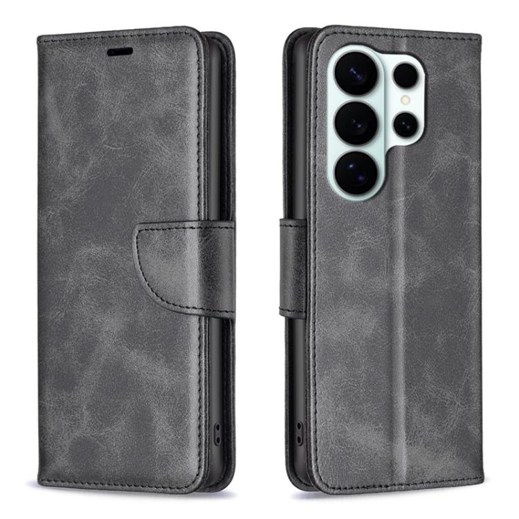 Custodia per telefono in pelle tinta unita con texture effetto pelle di agnello., For Galaxy S26 FE 5G, For Samsung Galaxy S26 Ultra 5G, For Samsung Galaxy S26 5G, For Samsung Galaxy S25 FE 5G