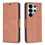 Custodia per telefono in pelle tinta unita con texture effetto pelle di agnello., For Galaxy S26 FE 5G, For Samsung Galaxy S26 Ultra 5G, For Samsung Galaxy S26 5G, For Samsung Galaxy S25 FE 5G