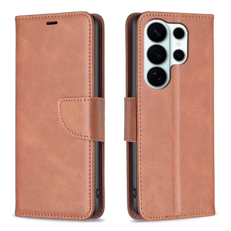 Custodia per telefono in pelle tinta unita con texture effetto pelle di agnello., For Galaxy S26 FE 5G, For Samsung Galaxy S26 Ultra 5G, For Samsung Galaxy S26 5G, For Samsung Galaxy S25 FE 5G