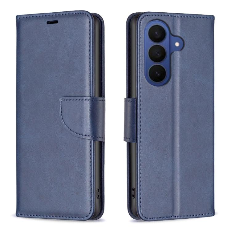Custodia per telefono in pelle tinta unita con texture effetto pelle di agnello., For Galaxy S26 FE 5G, For Samsung Galaxy S26 Ultra 5G, For Samsung Galaxy S26 5G, For Samsung Galaxy S25 FE 5G