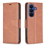 Custodia per telefono in pelle tinta unita con texture effetto pelle di agnello., For Galaxy S26 FE 5G, For Samsung Galaxy S26 Ultra 5G, For Samsung Galaxy S26 5G, For Samsung Galaxy S25 FE 5G