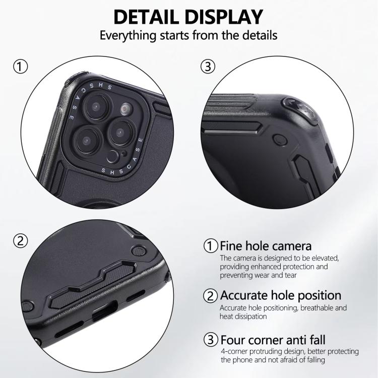 Custodia per telefono con supporto magnetico a rotazione a 360 gradi e meccanismo a tre nuclei., For iPhone 12, For iPhone 12 Pro, For iPhone 11