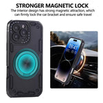 Custodia per telefono con supporto magnetico a rotazione a 360 gradi e meccanismo a tre nuclei., For iPhone 12, For iPhone 12 Pro, For iPhone 11
