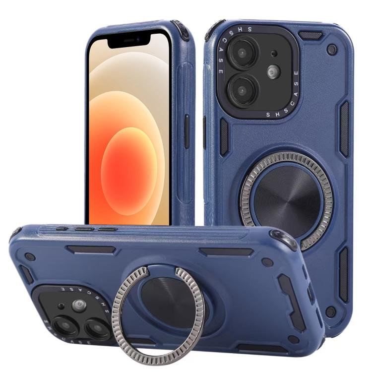 Custodia per telefono con supporto magnetico a rotazione a 360 gradi e meccanismo a tre nuclei., For iPhone 12, For iPhone 12 Pro, For iPhone 11