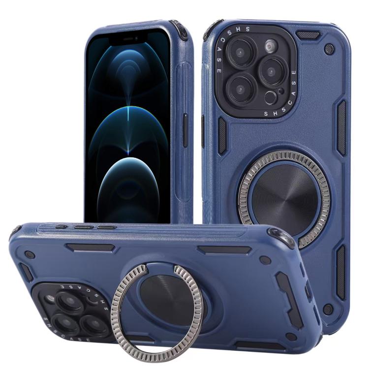 Custodia per telefono con supporto magnetico a rotazione a 360 gradi e meccanismo a tre nuclei., For iPhone 12, For iPhone 12 Pro, For iPhone 11