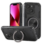 Custodia per telefono con supporto magnetico a rotazione a 360 gradi e meccanismo a tre nuclei., For iPhone 15 Pro Max, For iPhone 15, For iPhone 14, For iPhone 14 Pro Max, For iPhone 13 Pro Max, For iPhone 13