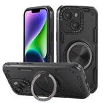 Custodia per telefono con supporto magnetico a rotazione a 360 gradi e meccanismo a tre nuclei., For iPhone 15 Pro Max, For iPhone 15, For iPhone 14, For iPhone 14 Pro Max, For iPhone 13 Pro Max, For iPhone 13