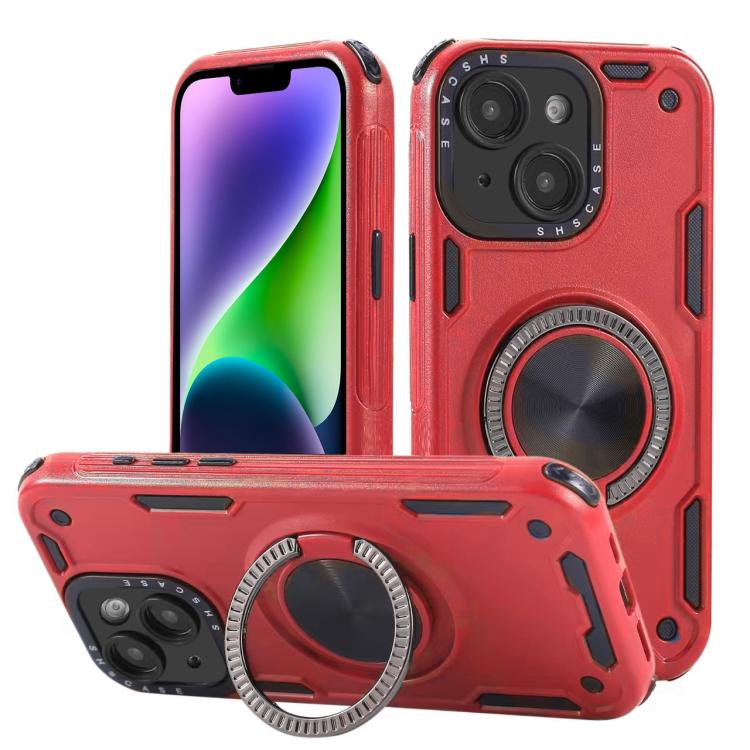 Custodia per telefono con supporto magnetico a rotazione a 360 gradi e meccanismo a tre nuclei., For iPhone 15 Pro Max, For iPhone 15, For iPhone 14, For iPhone 14 Pro Max, For iPhone 13 Pro Max, For iPhone 13
