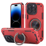 Custodia per telefono con supporto magnetico a rotazione a 360 gradi e meccanismo a tre nuclei., For iPhone 15 Pro Max, For iPhone 15, For iPhone 14, For iPhone 14 Pro Max, For iPhone 13 Pro Max, For iPhone 13