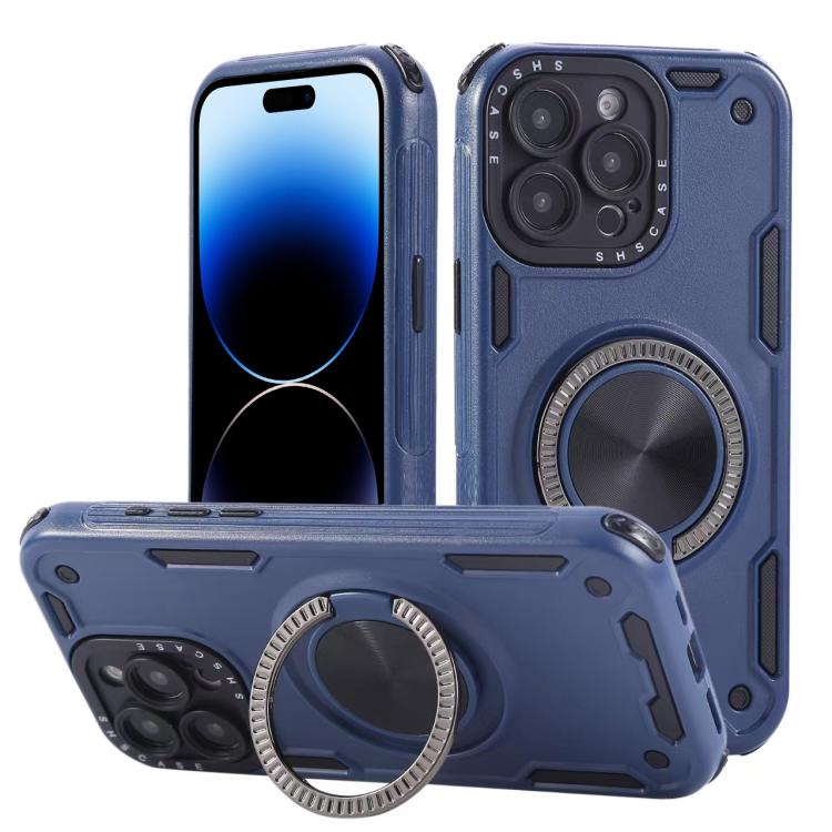 Custodia per telefono con supporto magnetico a rotazione a 360 gradi e meccanismo a tre nuclei., For iPhone 15 Pro Max, For iPhone 15, For iPhone 14, For iPhone 14 Pro Max, For iPhone 13 Pro Max, For iPhone 13