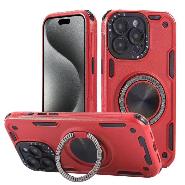 Custodia per telefono con supporto magnetico a rotazione a 360 gradi e meccanismo a tre nuclei., For iPhone 15 Pro Max, For iPhone 15, For iPhone 14, For iPhone 14 Pro Max, For iPhone 13 Pro Max, For iPhone 13