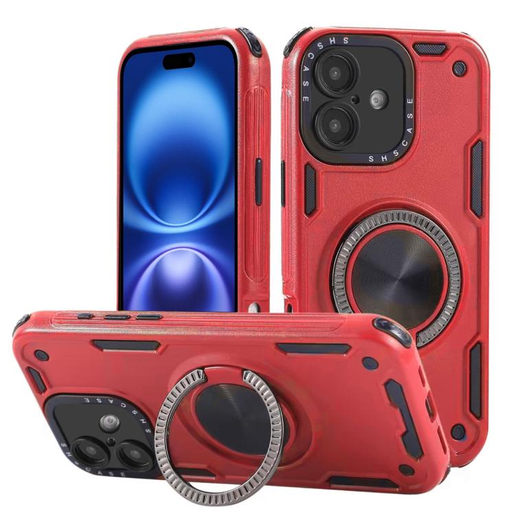 Custodia per telefono con supporto magnetico a rotazione a 360 gradi e meccanismo a tre nuclei., For iPhone 17 Pro Max, For iPhone 17 Pro, For iPhone 16 Pro Max, For iPhone 16 Pro, For iPhone 16 Plus, For iPhone 16