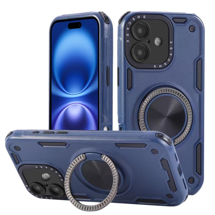 Custodia per telefono con supporto magnetico a rotazione a 360 gradi e meccanismo a tre nuclei., For iPhone 17 Pro Max, For iPhone 17 Pro, For iPhone 16 Pro Max, For iPhone 16 Pro, For iPhone 16 Plus, For iPhone 16