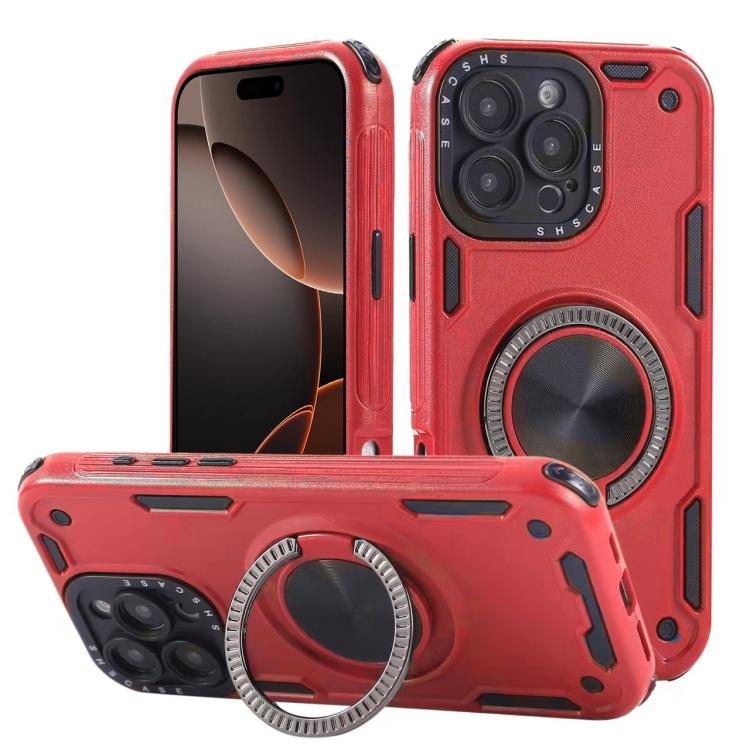 Custodia per telefono con supporto magnetico a rotazione a 360 gradi e meccanismo a tre nuclei., For iPhone 17 Pro Max, For iPhone 17 Pro, For iPhone 16 Pro Max, For iPhone 16 Pro, For iPhone 16 Plus, For iPhone 16