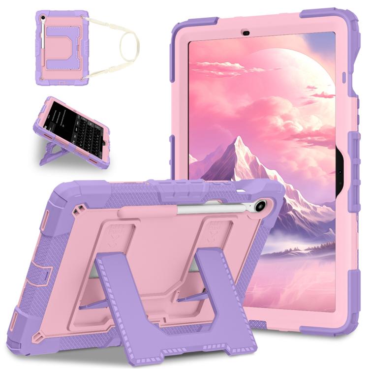 Custodia rigida in silicone Big Holder per tablet PC con tracolla, For Samsung Galaxy Tab A11+, For Samsung Galaxy Tab S10 Lite / S10 FE