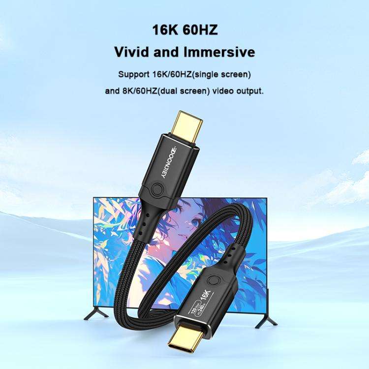 Cavo Type-C 120Gbps 16K HD ricarica 240W 1,5m