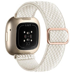 Cinturino per orologio xDfind in nylon intrecciato ondulato ed elastico con fibbia di regolazione., For Fitbit Versa 4 / 3 / Sense2 / 1