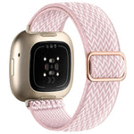 Cinturino per orologio xDfind in nylon intrecciato ondulato ed elastico con fibbia di regolazione., For Fitbit Versa 4 / 3 / Sense2 / 1