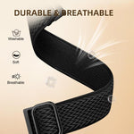 Cinturino per orologio xDfind in nylon intrecciato ondulato ed elastico con fibbia di regolazione., For Fitbit Versa 4 / 3 / Sense2 / 1
