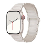 Cinturino per orologio in silicone magnetico a tre perline xDfind, For Apple Watch 42 / 44 / 45 / 46 / 49mm, For Apple Watch 38 / 40 / 41 / S10 42mm