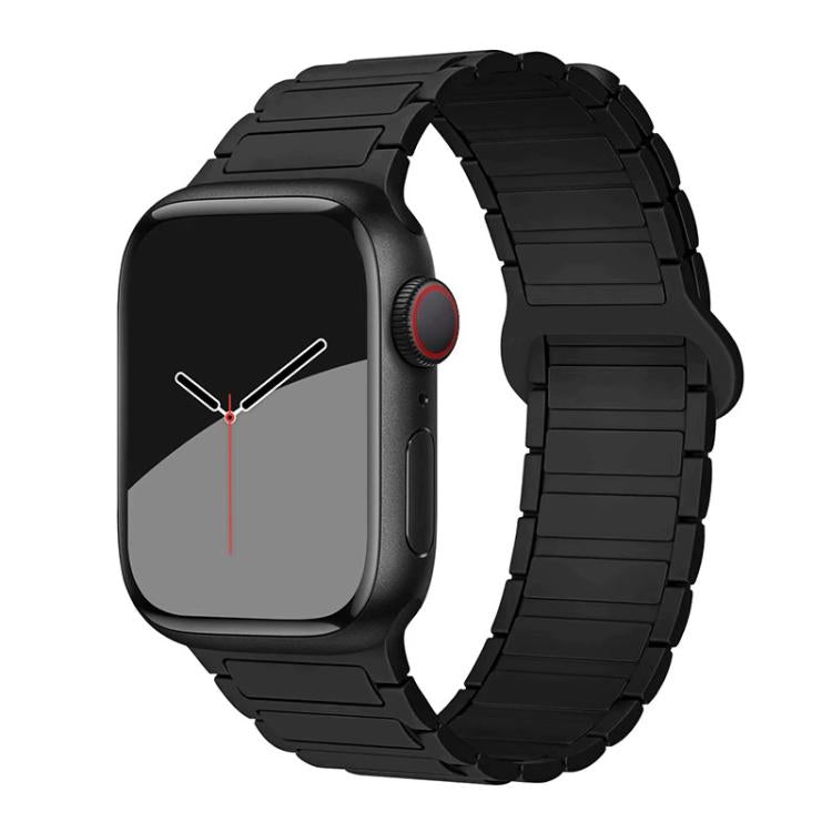 Cinturino per orologio in silicone magnetico a tre perline xDfind, For Apple Watch 42 / 44 / 45 / 46 / 49mm, For Apple Watch 38 / 40 / 41 / S10 42mm