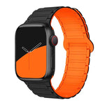 Cinturino per orologio in silicone magnetico a tre perline xDfind, For Apple Watch 42 / 44 / 45 / 46 / 49mm, For Apple Watch 38 / 40 / 41 / S10 42mm