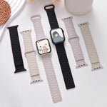 Cinturino per orologio in silicone magnetico a tre perline xDfind, For Apple Watch 42 / 44 / 45 / 46 / 49mm, For Apple Watch 38 / 40 / 41 / S10 42mm