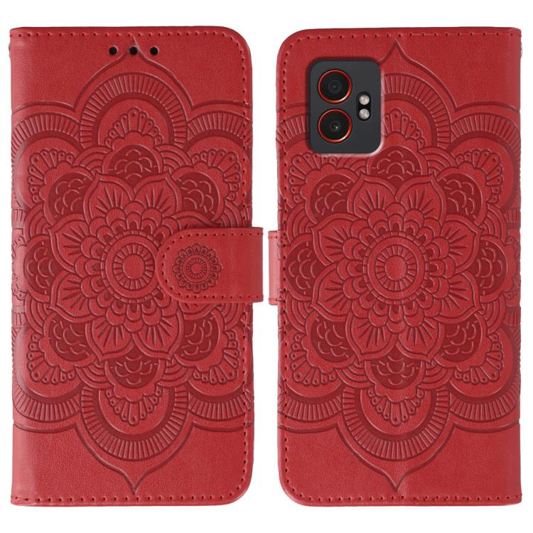 Custodia per telefono in pelle con motivo mandala a rilievo, For Samsung Galaxy XCover7 Pro