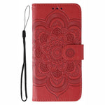 Custodia per telefono in pelle con motivo mandala a rilievo, For Samsung Galaxy XCover7 Pro