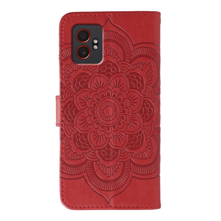 Custodia per telefono in pelle con motivo mandala a rilievo, For Samsung Galaxy XCover7 Pro