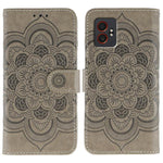 Custodia per telefono in pelle con motivo mandala a rilievo, For Samsung Galaxy XCover7 Pro