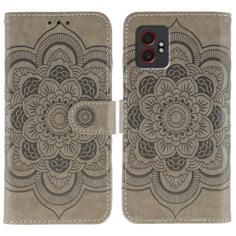 Custodia per telefono in pelle con motivo mandala a rilievo, For Samsung Galaxy XCover7 Pro