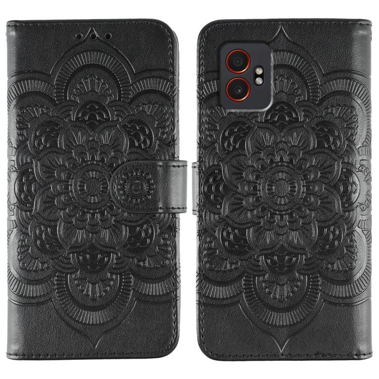 Custodia per telefono in pelle con motivo mandala a rilievo, For Samsung Galaxy XCover7 Pro
