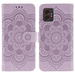 Custodia per telefono in pelle con motivo mandala a rilievo, For Samsung Galaxy XCover7 Pro