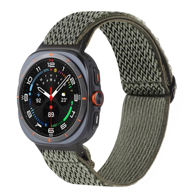 Cinturino per orologio in nylon intrecciato con motivo a onde, For Samsung Galaxy Watch8 / Watch8 Classic