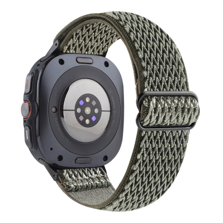 Cinturino per orologio in nylon intrecciato con motivo a onde, For Samsung Galaxy Watch8 / Watch8 Classic