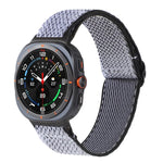 Cinturino per orologio in nylon intrecciato con motivo a onde, For Samsung Galaxy Watch8 / Watch8 Classic