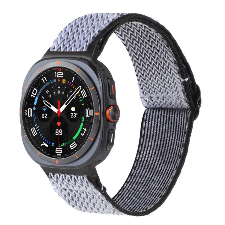 Cinturino per orologio in nylon intrecciato con motivo a onde, For Samsung Galaxy Watch8 / Watch8 Classic