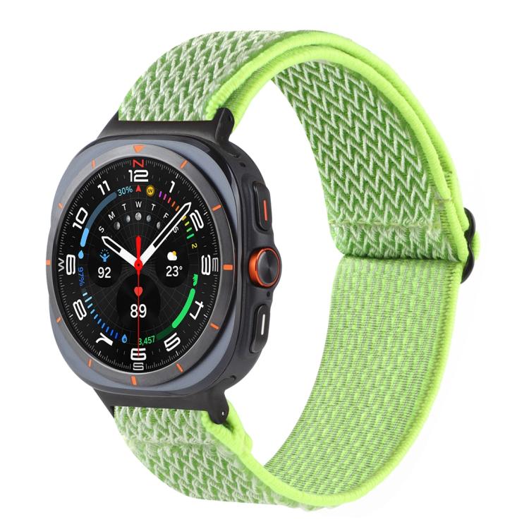 Cinturino per orologio in nylon intrecciato con motivo a onde, For Samsung Galaxy Watch8 / Watch8 Classic