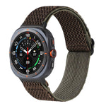 Cinturino per orologio in nylon intrecciato con motivo a onde, For Samsung Galaxy Watch8 / Watch8 Classic