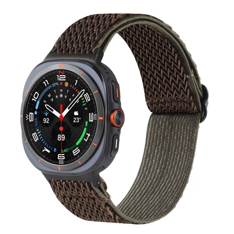 Cinturino per orologio in nylon intrecciato con motivo a onde, For Samsung Galaxy Watch8 / Watch8 Classic