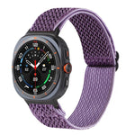 Cinturino per orologio in nylon intrecciato con motivo a onde, For Samsung Galaxy Watch8 / Watch8 Classic