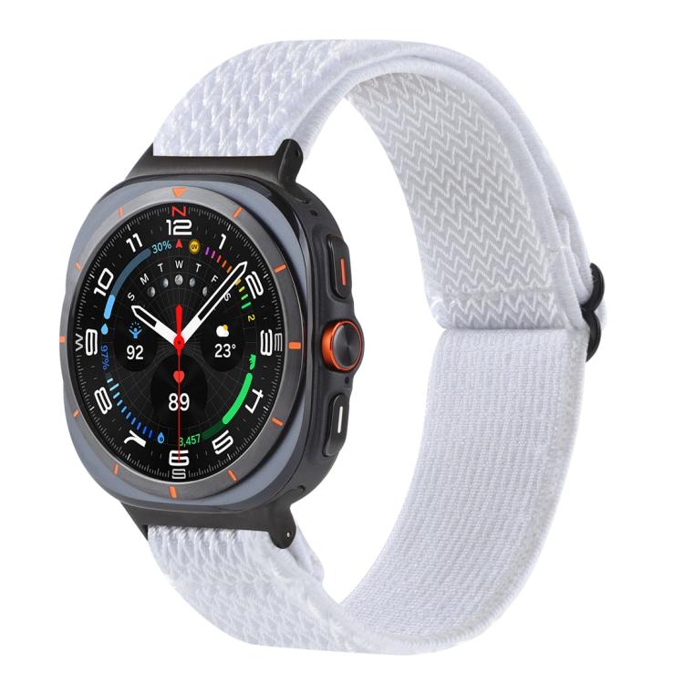 Cinturino per orologio in nylon intrecciato con motivo a onde, For Samsung Galaxy Watch8 / Watch8 Classic
