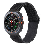 Cinturino per orologio in nylon intrecciato con motivo a onde, For Samsung Galaxy Watch8 / Watch8 Classic