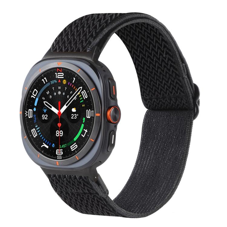 Cinturino per orologio in nylon intrecciato con motivo a onde, For Samsung Galaxy Watch8 / Watch8 Classic