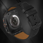 Cinturino per orologio in pelle Crazy Horse, For Samsung Galaxy Watch8 / Watch8 Classic